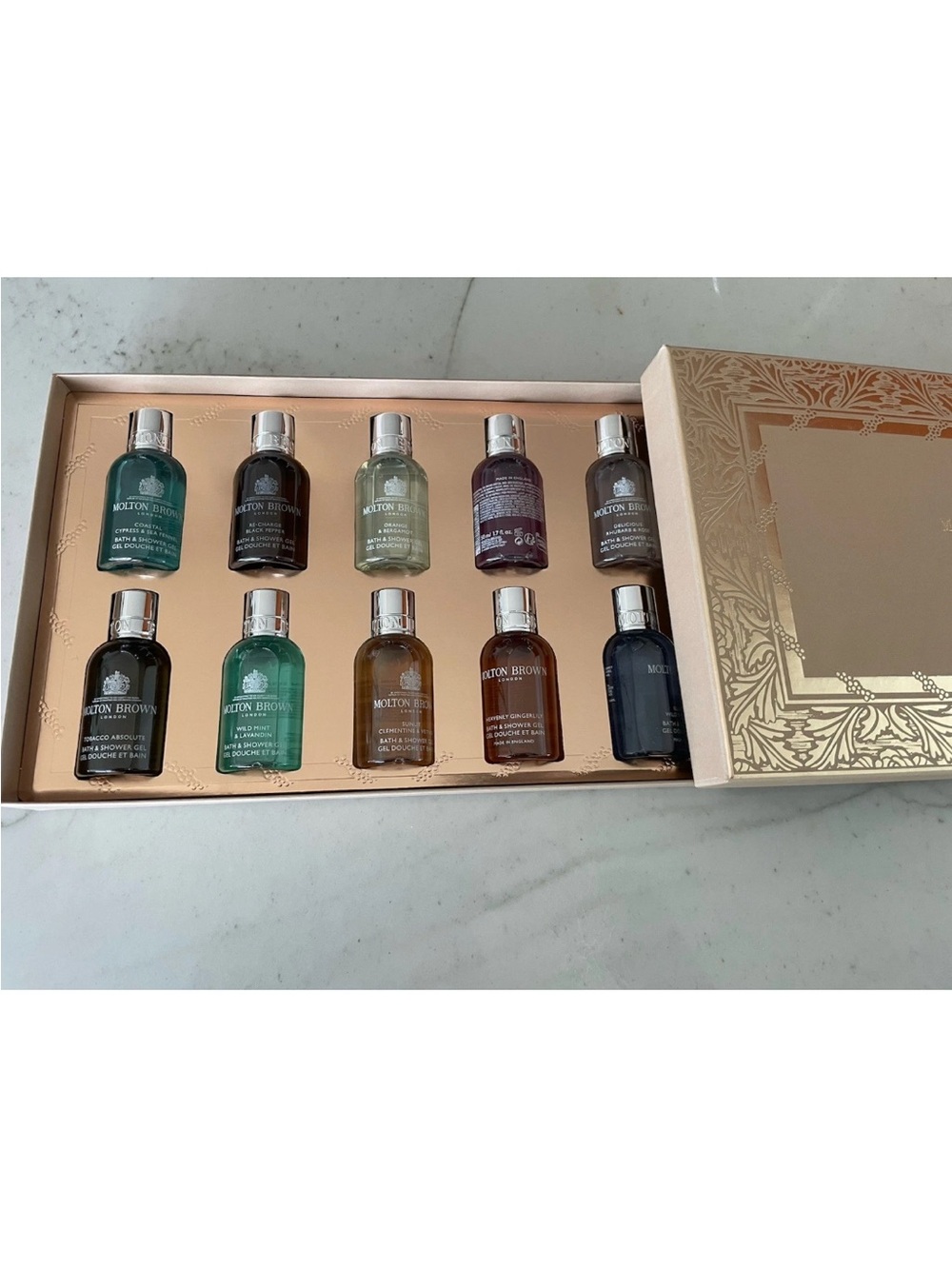 Molton Brown Stocking Filler Gift Set 10x50ml Body Wash Luxury Brand New NIB spa